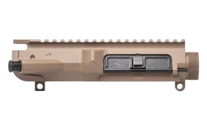 DESCRIPTION The Aero Precision M5 (.308) Assembled Upper Receiver FDE comes with both the port door and forward assist hardware preinstalled. Forged from 7075-T6 aluminum, this assembled upper is precision machined to accept standard .308 components and is the perfect upper for your big bore build. Match this with our M5 .308 lower receiver for a solid and dependable fit. Features: M4 Feedramps .2795 takedown pin holes DPMS High Profile (.210) Tang Includes port door and forward assist Check out our lowers and handguards also available in a builder set Includes: M5 .308 Assembled Upper Receiver in FDE Cerakote (info on Cerakote Firearm Coating)