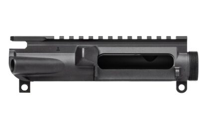 DESCRIPTION The Aero Precision AR15 XL Stripped Upper Receiver Black is one of our most popular products. Forged from 7075-T6 aluminum, this stripped upper is precision machined to mil-spec M16/M4 specifications. Match this upper with one of our AR15 lower receivers for a solid and dependable fit. Features: Port door opening has been enlarged to fit .458 SOCOM and other similar rounds (.450 Bushmaster, .50 Beowulf, etc.) Works with AR15 lower receivers .250 takedown pin holes Laser engraved T-marks "XL" portion of Aero Logo on Tang Compatible with AR15 port door and forward assist Check out our lowers and handguards also available in a builder set Includes: AR15 Stripped Upper Receiver in Anodized Black