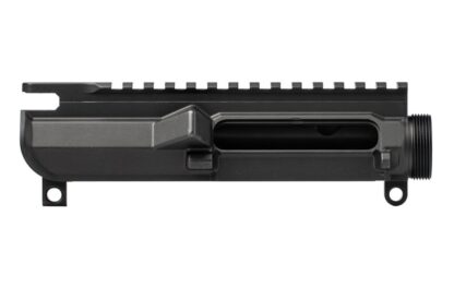 DESCRIPTION This Aero Precision M4E1 Threaded Stripped Upper No Forward Assist Black features the same tried-and-true construction and aesthetics as our M4E1 Threaded Upper Receivers, without provisions for a forward assist. Machined from custom 7075-T6 aluminum forgings this upper receiver is compatible with mil-spec AR15 components. Features: No Forward Assist Custom enhanced forging that gives the upper receiver a "billet look" while maintaining the structural integrity of a forged part. Picatinny profile that blends seamlessly with our Enhanced and ATLAS Series Handguards M4 Feedramps .250 takedown pin holes Check out our lowers and handguards also available in a builder set