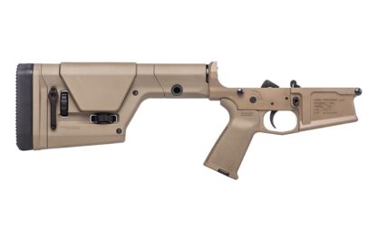 The Aero Precision M5 Complete Lower MOE® PRS® FDE is the perfect base for your custom big-bore AR build. M5 Lower Magpul MOE® Grip and PRS®