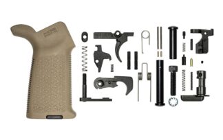 Aero Precision M5 MOE Lower Parts Kit FDE line of Lower Parts Kits featuring Magpul™ Grips is designed to be versatile for your needs.