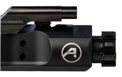 DESCRIPTION The Aero Precision AR15 5.56 PRO Series BCG Black Nitride is built from the ground up to meet the demands of the most extreme conditions. Each component and manufacturing process of the PRO 5.56 Bolt Carrier Group was deliberately chosen to increase the reliable service life of the bolt carrier group and its components. Bolt The bolt is one of the most important parts of the bolt carrier group. Machined from 9310 steel, a proprietary flash nitride process was chosen to ensure proper heat treatment on the bolt. When properly heat treated, 9310 steel provides superior strength and durability when compared to C158. The cam pin channel is counter bored, eliminating the need for swaging. Swaging is the industry standard, however this process creates more stress on the bolt during manufacturing by displacing material rather than cutting it to the proper dimension from the start. Machined from 9310 steel Shot peened MPI tested Proper heat treatment ensured via proprietary flash-nitriding process Cam Pin Each PRO cam pin is precision ground after heat treatment to exacting specifications and given a nitride finish. The cam pin features an engraved indexing mark on one side of the cam pin face; a concept that has been popularized by Chad Albrecht at School of the American Rifle. Cam pins traditionally wear more heavily on one side and when installed inconsistently can create excessive wear over time. When the cam pin becomes “loose” this can create excessive wear on the bolt itself shortening overall life. The indexing mark allows for consistent installation during maintenance which in turn reduces wear on not only the cam pin but the bolt over time to help extend overall service life. Machined from 4140 steel Precision ground after heat treatment Engraved indexing mark Nitride finish Extractor The extractor features a phosphate finish. The extractor is one of the few places where it is beneficial to have a “rougher” finish as it allows for more positive engagement with the case when pulling it out of the chamber. Machined from 4140 steel Heat treated Shot peened Phosphate finish Carrier Each PRO BCG utilized an M16 cut carrier and features a nitride finish. Internal critical surfaces are precision ground to exacting tolerances to ensure optimal gas efficiency. The same machining standards are used for the carrier rails providing a super smooth fit and function from the start. Machined from 8620 steel M16 Cut Carrier Nitride Finish Critical surfaces precision ground for optimal gas efficiency and reliability Gas Key Machined from hardened 4140 steel Torqued to spec with grade 8 hex fasteners Properly staked to mil-spec Nitride finish Ejector Machined from S7 tool steel Firing Pin Ground from 8640 steel Nitride Finish Check out our Charging Handles and Complete Uppers Idaho