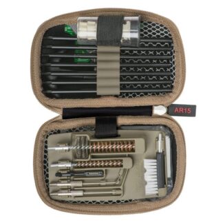 Real Avid Gun Boss AR15 Tactical Cleaning Kit Big functionality in a small rugged package that easily fits into a pack or range bag. A chamber brush, carbon picks and star chamber pads help to clean more than the bore and keep your bolt cycling smoothly. No annoying loose parts. Smartly organized, each brush, pick, jag, patch, pad and rod is held securely in place. Rod based for easier cleaning. This sets the standard for a portable AR15 cleaning kit. Real Avid Gun Boss AR15 Tactical Cleaning Kit Check out our other tools of the trade SKU: AVGCKAR15