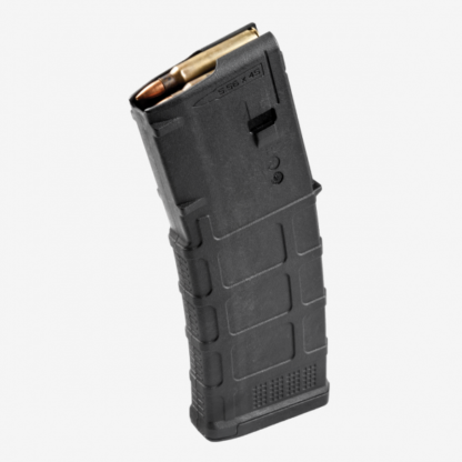 DESCRIPTION The next-generation Magpul PMAG 30 AR/M4 GEN M3 is a 30-round polymer magazine for AR15/M4 compatible weapons chambered in 5.56x45 NATO / .223 Remington. Along with expanded feature set and compatibility, the GEN M3 incorporates new material technology and manufacturing processes for enhanced strength, durability, and reliability that exceed rigorous military performance specifications. While the GEN M3 is optimized for Colt-spec AR15/M4 platforms, modified internal and external geometry also permits operation with a range of additional weapons, such as the HK® 416/MR556A1/M27 IAR, British SA-80, FN® SCAR™ MK 16/16S, and others. Similar to the MOE® PMAG, the GEN M3 features a long-life USGI-spec stainless steel spring for commonality, a four-way anti-tilt follower, constant-curve internal geometry for reliable feeding, and simple tool-less disassembly for easy cleaning. The PMAG 30 GEN M3 also includes a redesigned bolt catch notch in the rear of the magazine that provides increased bolt catch clearance, while an over-travel stop on the spine helps ensure the magazine will not over-insert on compatible weapons. Low profile ribs and new, aggressive front and rear texture give positive control of the GEN M3 in all environments, and a paint pen dot matrix has been added to the bottom panel of the body to allow easy marking for identification. The new, easy to disassemble flared floorplate aids extraction and handling of the magazine while providing improved drop protection, but is slightly slimmer than before for better compatibility with tight double and triple magazine pouches. An included pop-off impact / dust cover can optionally be used to minimize debris intrusion and protect against potential damage to the top cartridge during storage and transit. Made in the U.S.A. Magazine Restricition apply in Terms and conditions Check out our Laser Engraved Mags