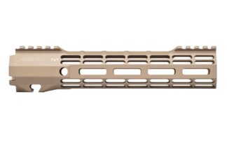 DESCRIPTION The Aero Precision AR15 9.3" ATLAS S-ONE Handguard FDE is the newest addition to the Aero Precision Handguard lineup. Machined from 6061-T6 Aluminum, the S-ONE line of handguards are designed with size and weight in mind, providing the perfect handguard for your lightweight build. Our proprietary ATLAS attachment system is a durable and dependable mounting platform, maintaining a slim profile while still providing the strength and stability customers have grown to love from Aero Precision handguards. Magpul FDE CERAKOTE Available in M-LOK® profiles with 7.25", 9.19", 10.3", 12.56" and 14.94" options. ATLAS The new Aero Taper Lock Attachment System (ATLAS) is both functional and aesthetically pleasing. It features 2 mirrored tapered locking nuts that provide evenly distributed clamping pressure across a custom engineered barrel nut with use of a turnbuckle screw. A ratcheting detent further secures the design while providing positive registration during installation. By design, the even pressure of the ATLAS system avoids distortion of the handguard often seen with current applications during installation. All hardware mounting parts are included with the purchase of an ATLAS Handguard. Lightweight By Design M-LOK Handguard Weights: 7.25" - 4.86 oz / 9.19" - 5.47 oz / 10.3" - 6.0 oz / 12.56" - 7.00 oz / 14.94" - 7.95 oz Mounting Hardware Weight: 1.9 oz (same across all S-ONE Handguard options) Features: Front and rear picatinny rail Eliminated center of top rail for weight reduction Indexing grooves in 12:00 position for positive grip control Quick disconnect sling socket at the 3, 6 and 9 o'clock positions Compatible with low profile gas blocks 1.3" Inside diameter 1.5" Outside diameter Compatible with mil-spec AR15 upper receivers and barrels NOT Compatible with M4E1 Enhanced Upper Receivers Check out our upper and lowers also available in a builder set ATLAS Handguards are designed to match seamlessly with our M4E1 Threaded Upper Receivers. Additionally, they are compatible with any Mil-Spec AR-15 upper receivers as well. However, they may not be compatible with billet upper receivers due to indexing tabs. Please note: The ATLAS Handguards are NOT compatible with our M4E1 Enhanced Upper Receiver. Need help installing your ATLAS Handguard? Check out our instructional video at the bottom of the page...