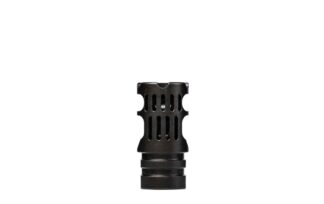 DESCRIPTION The VG6 GAMMA 300BLK is a high performance muzzle brake for eliminating recoil. It was designed using state of the art engineering techniques, utilizing CFD (Computational Fluid Dynamics) and CAE (Computer Aided Engineering). This product is 100% CNC machined for optimal performance. The VG6 GAMMA 300BLK is a muzzle brake and compensator hybrid. It virtually eliminates recoil and minimizes muzzle movement. The unique combination of both braking and compensating features inspire shooter confidence and allows the shooter to make very fast follow up shots. The VG6 GAMMA 300BLK has been tuned for versatility as well. The brake has been optimized for 10.5" to 18.5" barrel lengths, but ultra-shorty SBRs and AR-Pistols with shorter barrels and full sized 20" rifles will benefit greatly from the muzzle brake as well. Aero Precision Features: Material: 17-4ph® Heat Treated Stainless Steel Finish: BLACKNITRIDE™ - Satin Finish(Half Gloss) Surface Hardness: 68RC Caliber: 300AAC Blackout/.308 Win Thread: 5/8x24 RH Weight: 1.92 oz Includes crush washer