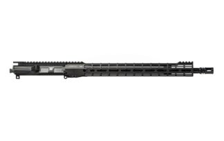 DESCRIPTION This Aero Precision M4E1 18" 223 Wylde 16.6" S-ONE Complete Upper includes our ATLAS S-ONE Handguard! The S-ONE line of handguards are designed with size and weight in mind, providing the perfect addition to your lightweight build. Our proprietary ATLAS attachment system is a durable and dependable mounting platform, maintaining a slim profile while still providing the strength and stability customers have grown to love from Aero Precision handguards. Includes: M4E1 Threaded Assembled Upper Receiver 16.6" M-LOK ATLAS S-ONE Handguard  18" .223 Wylde Stainless Steel QPQ Barrel, Rifle Length Pinned Low Profile Gas Block and Rifle Length Gas Tube A2 Flash Hider  Product comes assembled This complete upper does not include BCG or Charging Handle. M4E1 Threaded Upper Receiver Features: New enhanced forging that gives the upper receiver a "billet look" New picatinny profile that blends seamlessly with our Enhanced Series Handguards M4 Feedramps .250 takedown pin holes Laser engraved T-marks Includes port door and forward assist installed ATLAS S-ONE Handguard Features: Front and rear picatinny rail Eliminated center of top rail for weight reduction Indexing grooves in 12:00 position for positive grip control Quick disconnect sling socket at the 3, 6 and 9 o'clock positions Compatible with low profile gas blocks 1.3" Inside diameter 1.5" Outside diameter Compatible with mil-spec AR15 upper receivers and barrels Learn More about our NEW ATLAS Handguards 18" .223 Wylde Stainless Steel QPQ Barrel, Rifle Length Features: .223 Wylde 18" Rifle Length Barrel, 1/8 Twist QPQ Corrosion Resistant Finish .750 gas block journal Rifle length gas system M4 Feed Ramp Extension HP and MPI tested Standard A2 flash hider