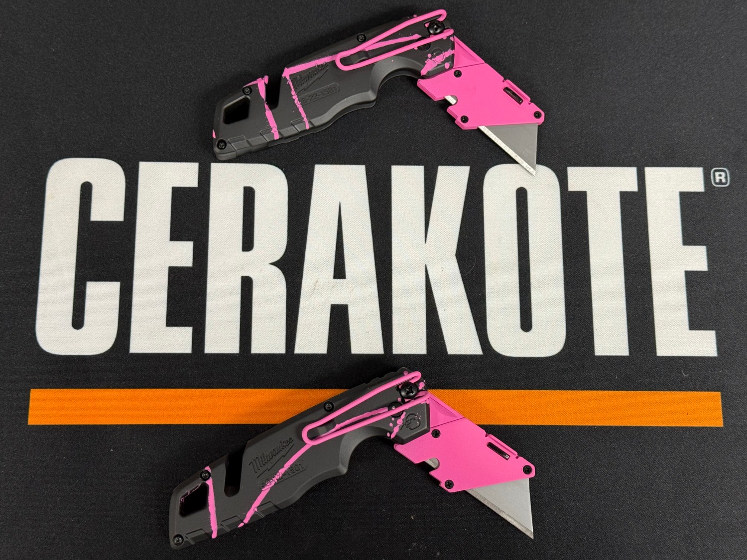 Black and Pink Beauty - Milwaukee Fastback Knife - Image 2